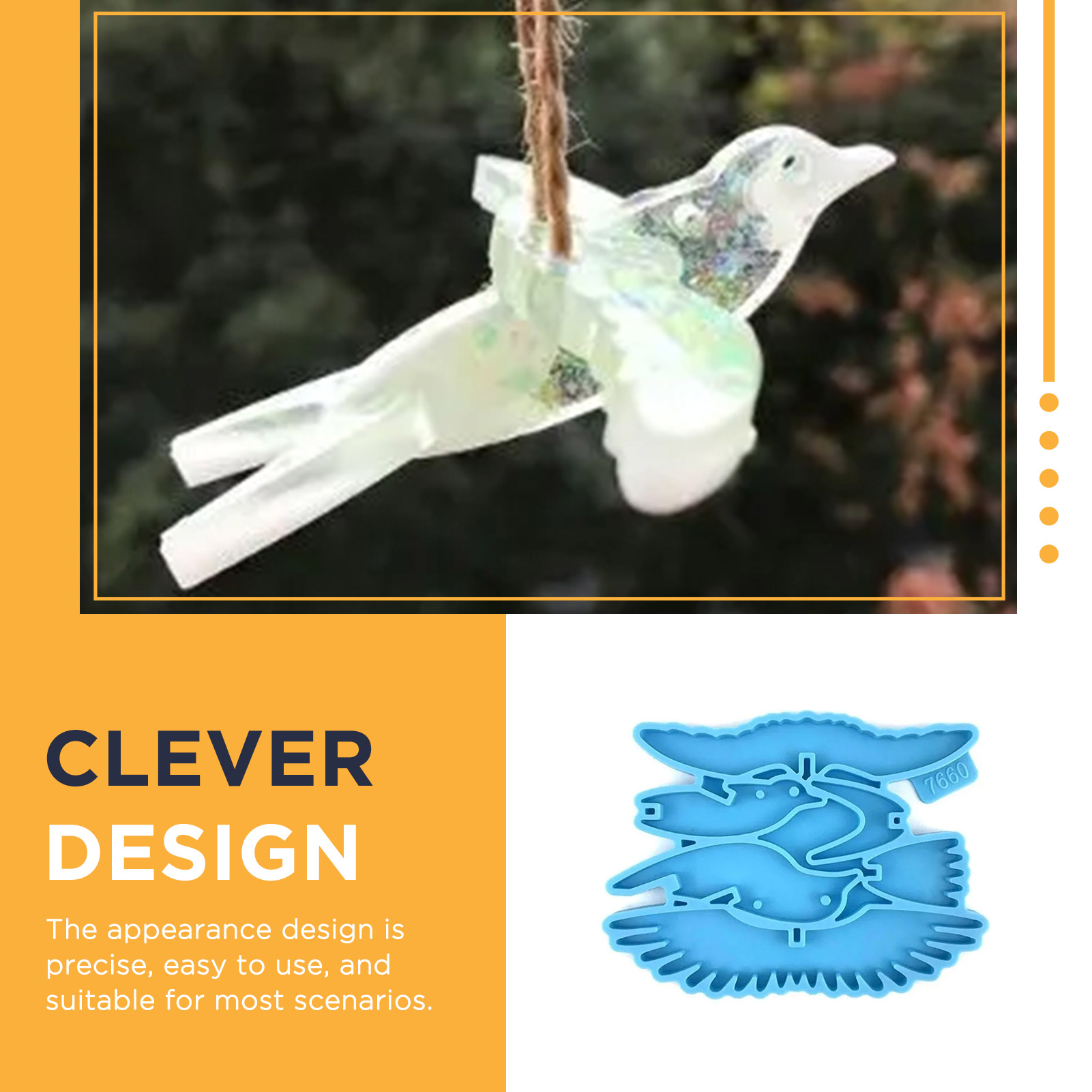 Silicone Hummingbird Mold for  - Resin Craft Ideas 评论和价格