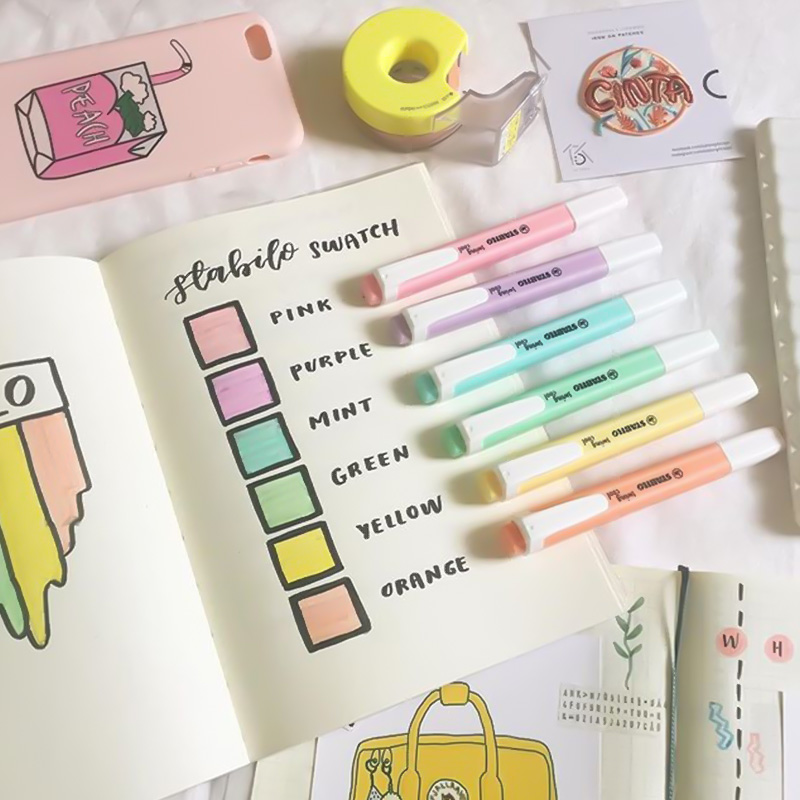 6 Pcs STABILO Highlighter 275  - Stabilo Marker Swing Cool 评论和价格