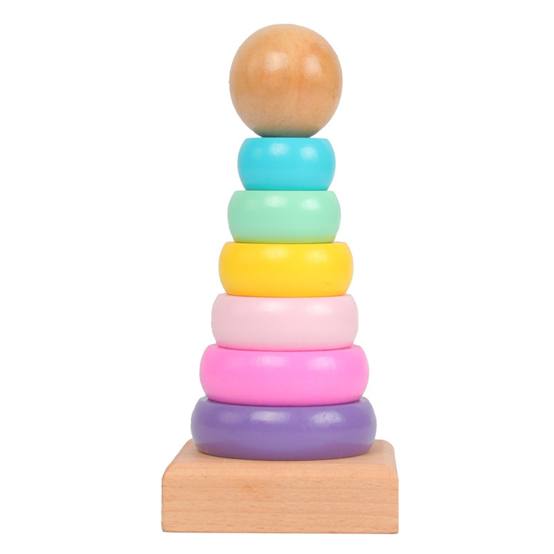 Children Rainbow Tower Ferrule - Wood Ring Blank 评论和价格