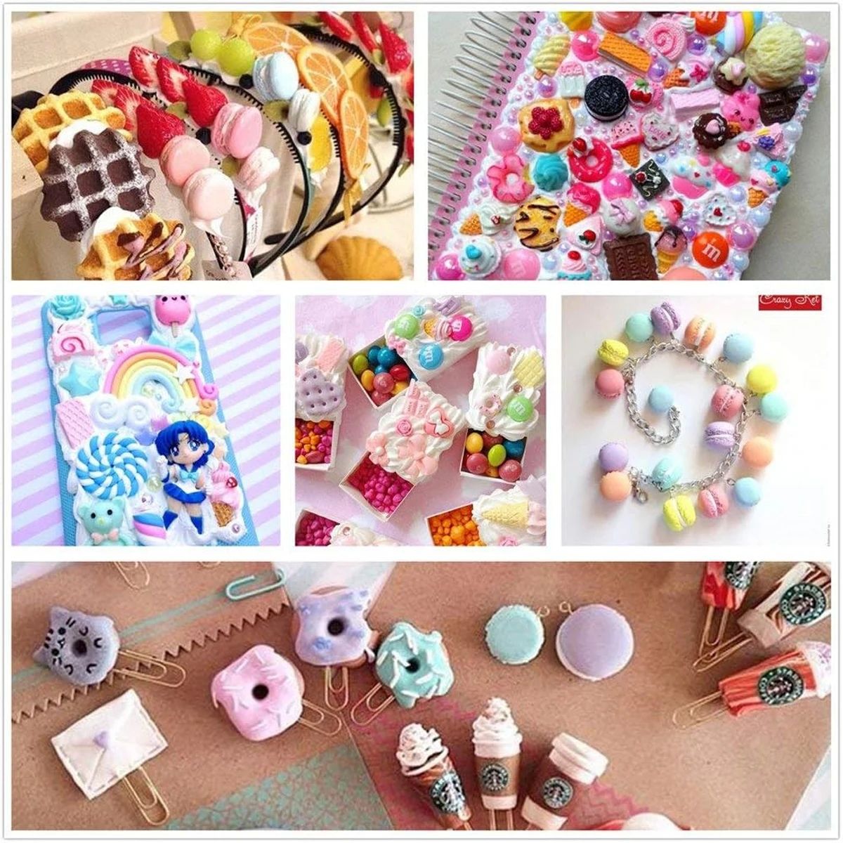 30pcs Random Candy Slime Charm - Resin Craft Projects 评论和价格