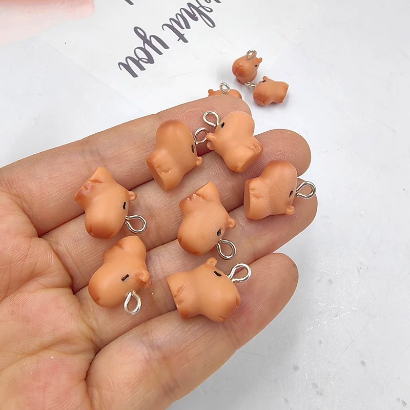 10pcs Cute Small Capybara Char - Resin Craft Projects 评论和价格