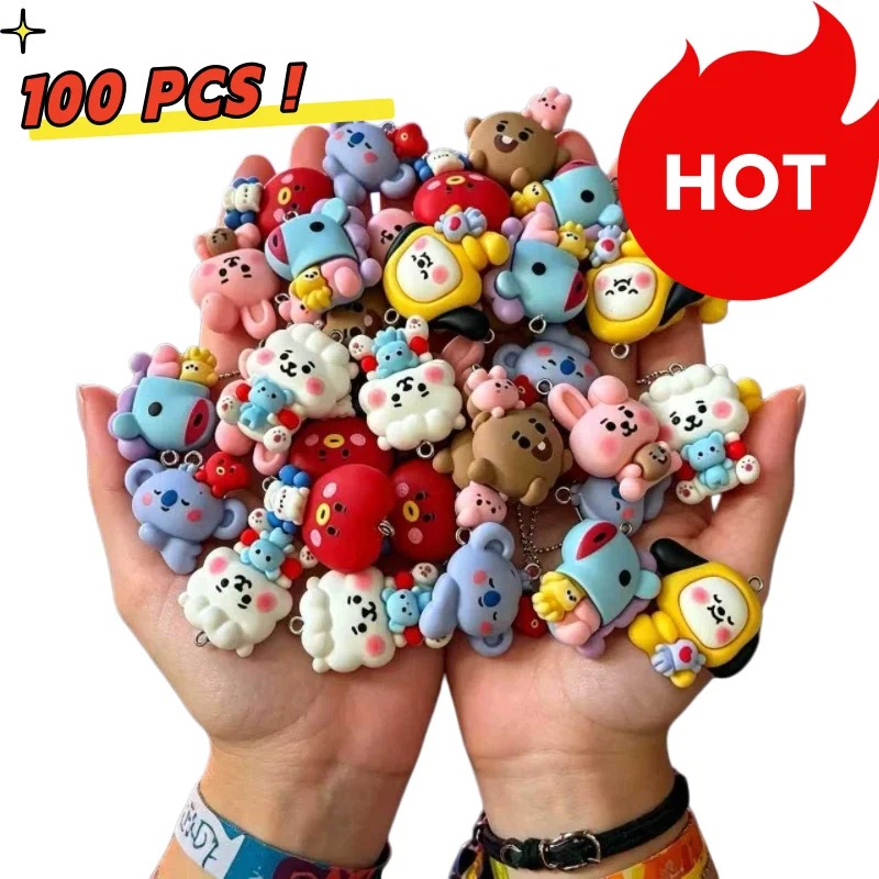 7pcs BT21 Resin Cartoon Charm  - Resin Craft Projects 评论和价格
