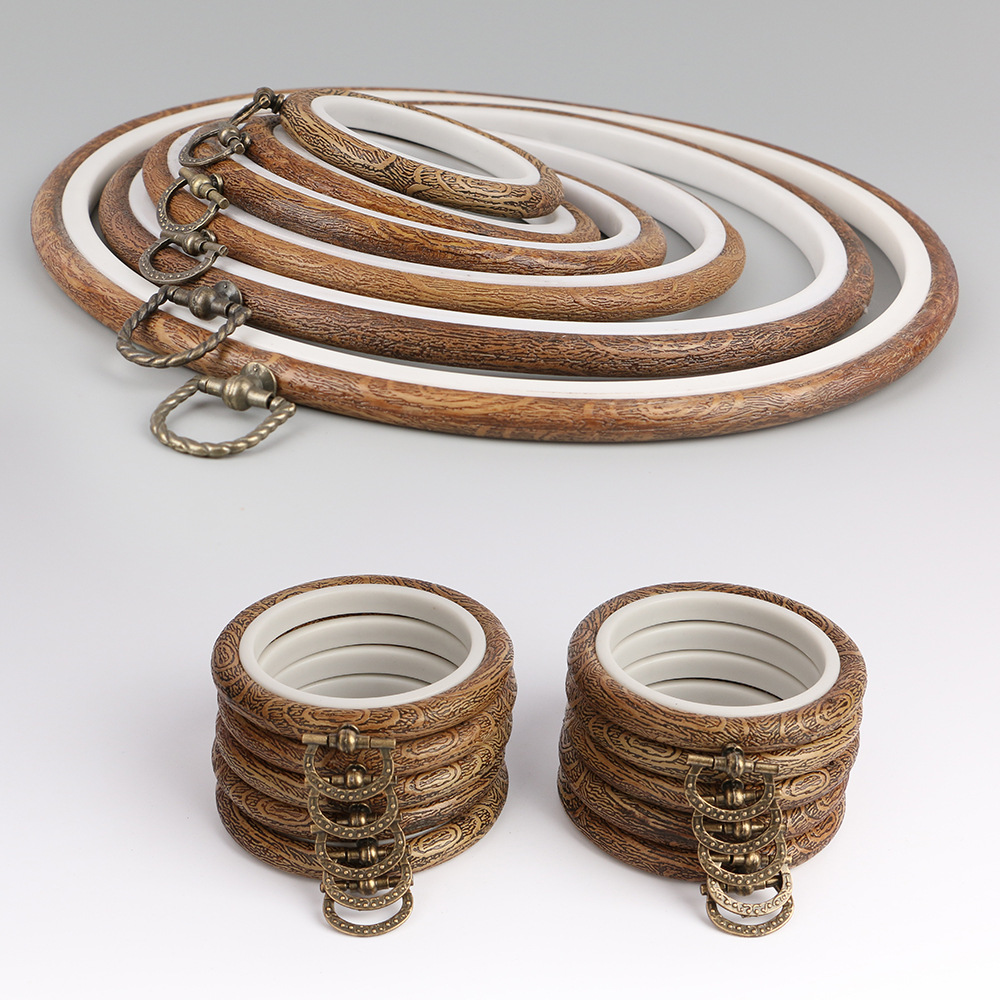 10pcs/Set 7.5-26cm Round Woode - Wood Ring Blank 评论和价格