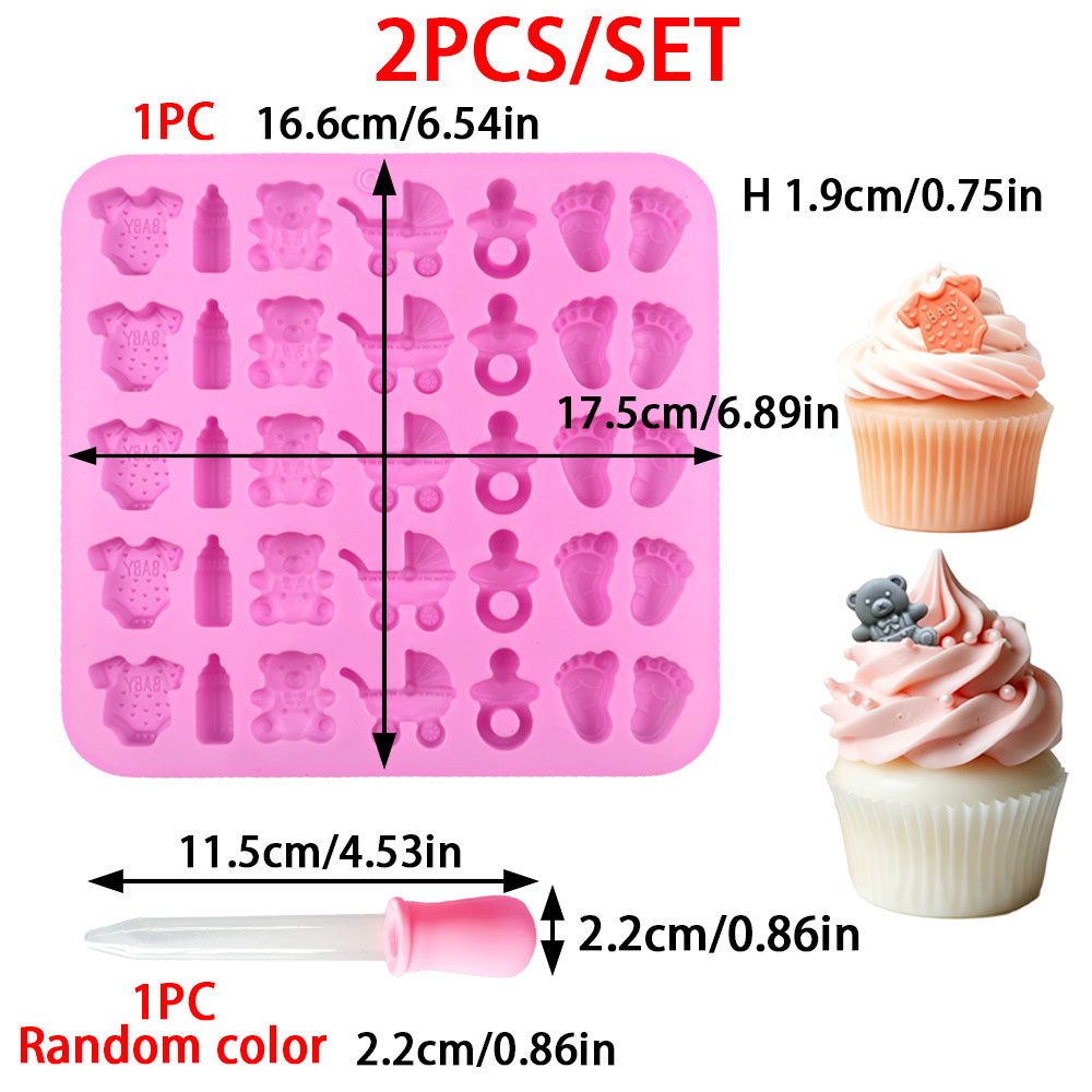 2pcs Silicone Mold Set 35-Cavi - Resin Craft Ideas 评论和价格