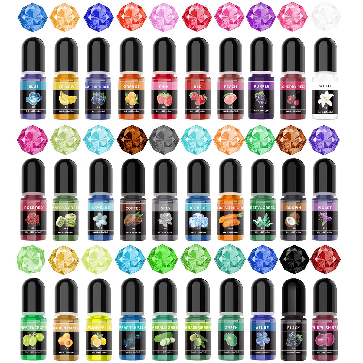 5ml/Bottle Epoxy Resin Pigment - Epoxy Uv Resin Kit 评论和价格
