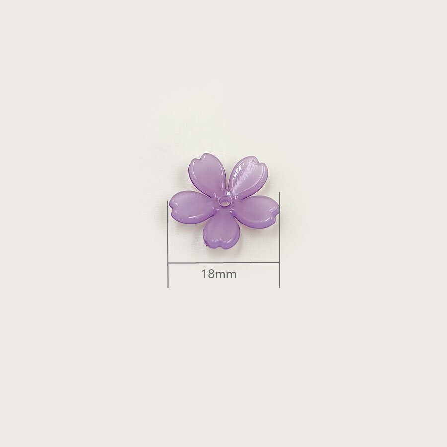 20pcs Resin Sakura Flower Bead - Flower Preservation Resin 评论和价格