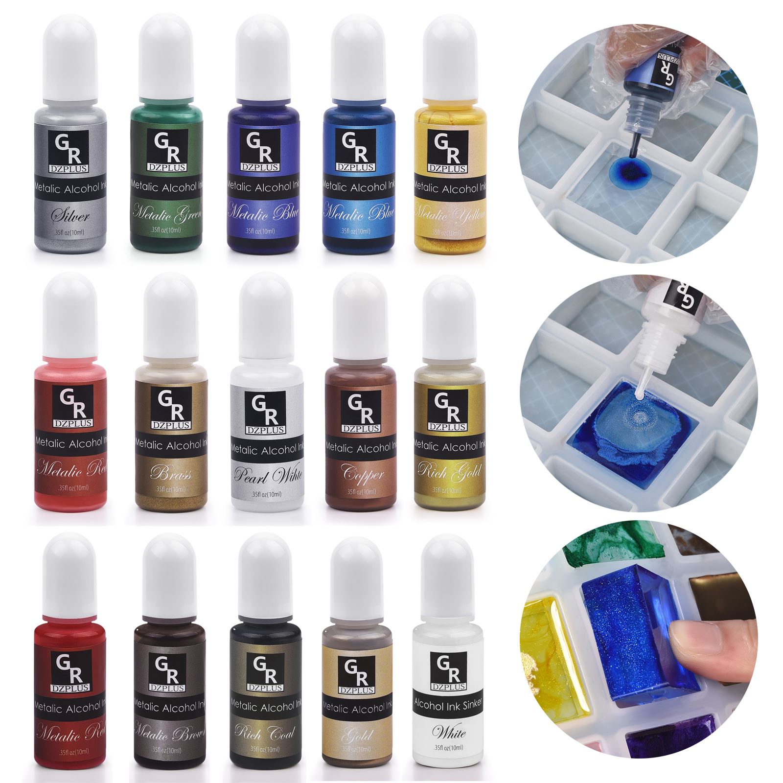1 Set Resin Pigment Kit Art In - Resin Pigment Set 评论和价格