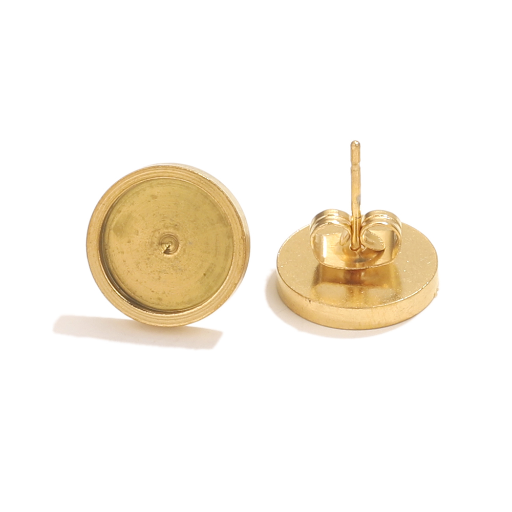 10pcs Stainless Steel Gold Ear - Resin Craft Projects 评论和价格